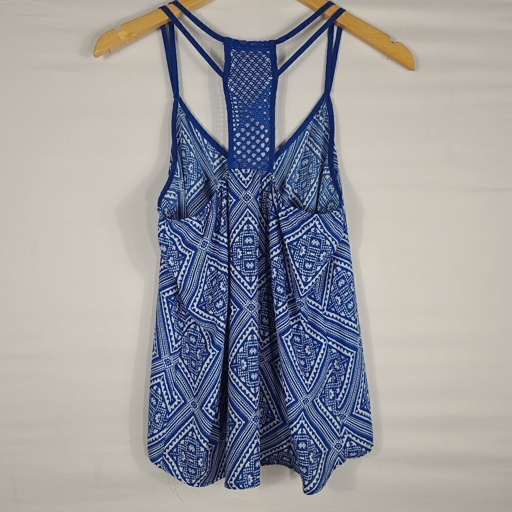 Maurices Blue and White Patterned Tanktop - Picture 6 of 8